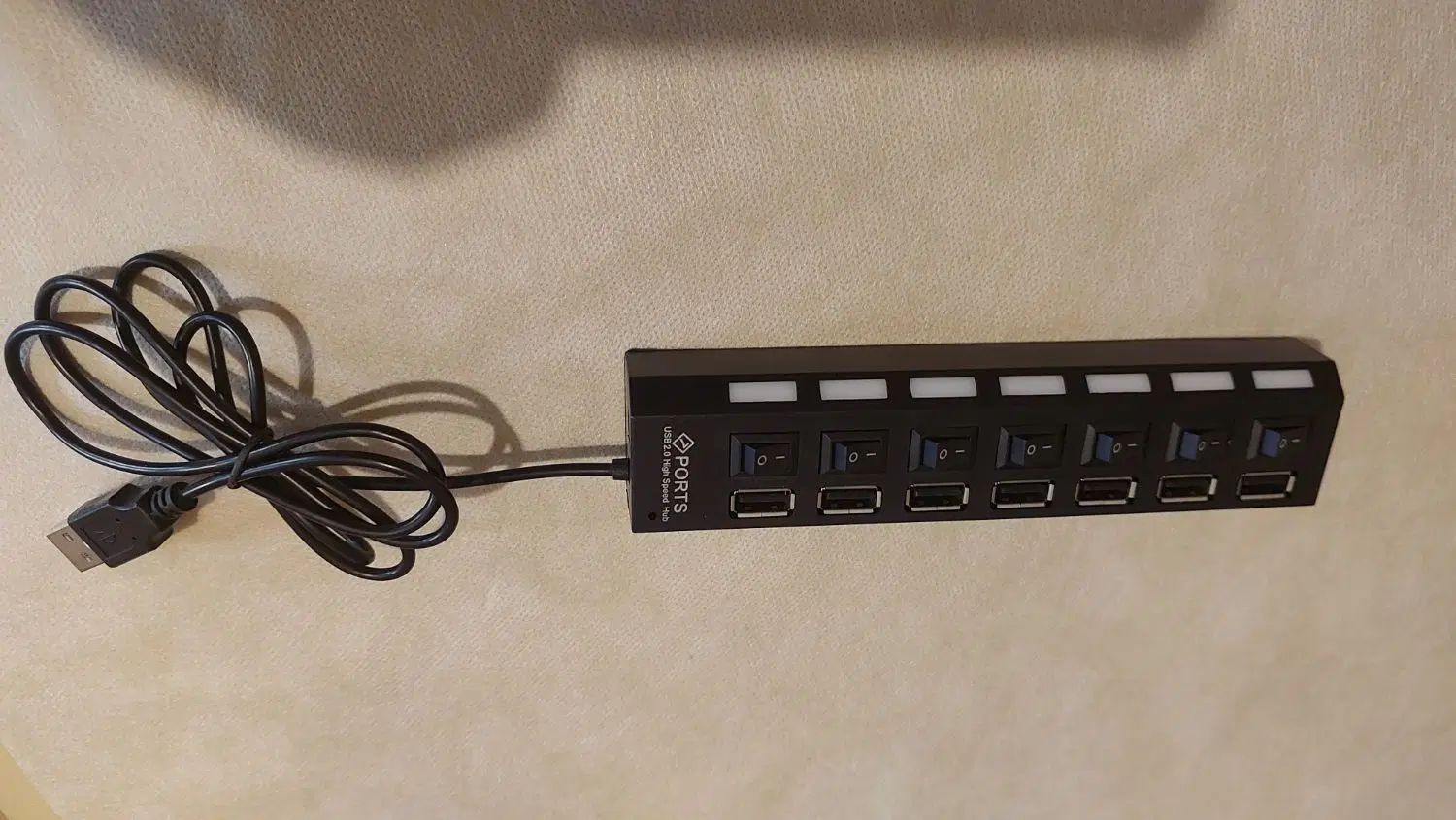 هاب دکمه دار، هاب usb ،۷ پورت|قطعات و لوازم جانبی رایانه|تهران, دانشگاه شریف|دیوار