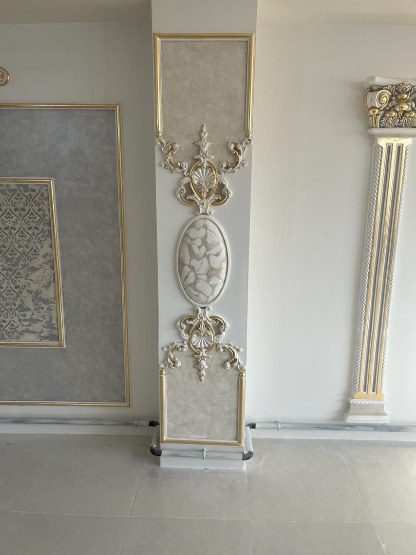 گچبری گچ بری پیش ساخته کاغذدیواری پارکت کناف۱۲ماه|خدمات پیشه و مهارت|تبریز, |دیوار