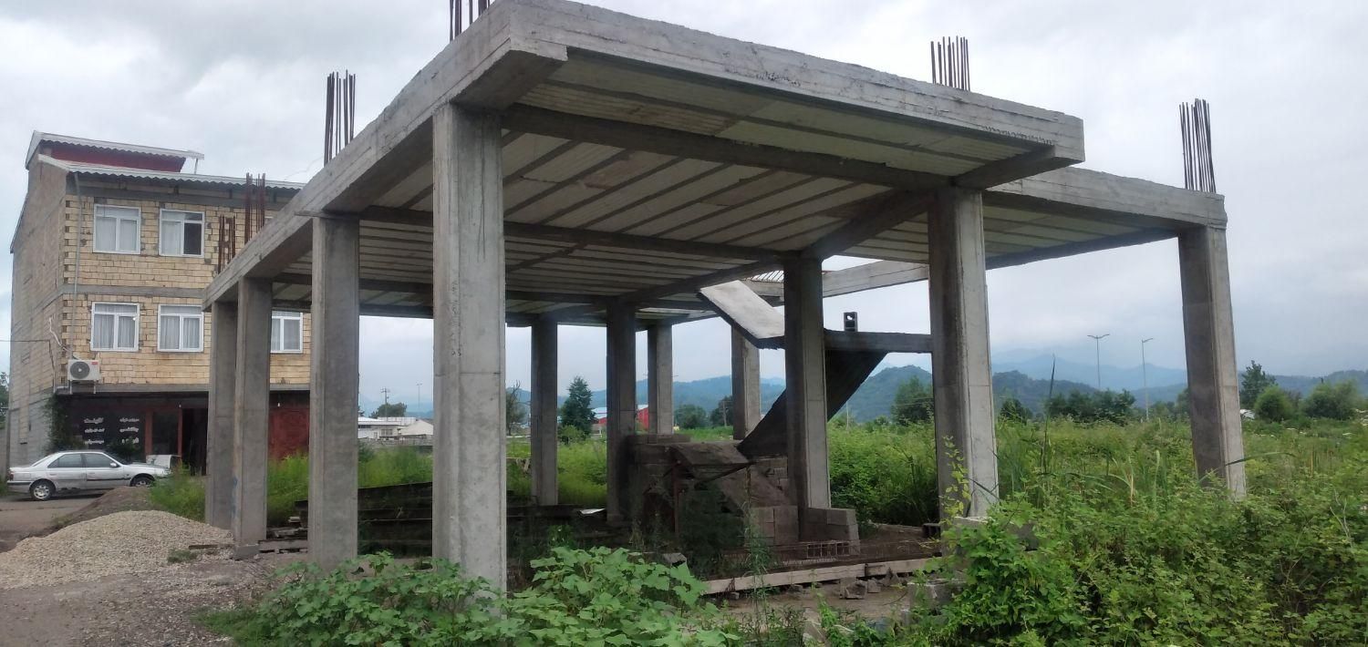 زمین نیمه کاره ۲۱۷متر واسکلت ۱۴۹متر|فروش زمین و ملک کلنگی|آستارا, |دیوار