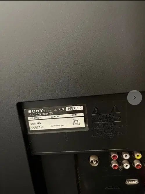 تلویزیون LCD سونی BRAVIA مدل KLV-46EX500 اینچ ۴۶|تلویزیون و پروژکتور|تهران, شاهین|دیوار