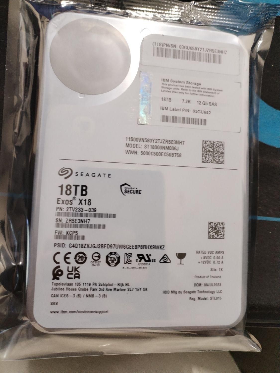 هارد 3.5 اینچ سرور 18 ترا Seagate با کدی|قطعات و لوازم جانبی رایانه|تهران, میدان ولیعصر|دیوار