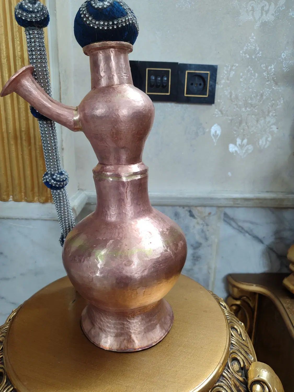 قلیون مسی نوی نو سایزبزرگ سنگین وزن|صنایع دستی و سایر لوازم تزئینی|مشهد, مصلی (کارمندان اول)|دیوار