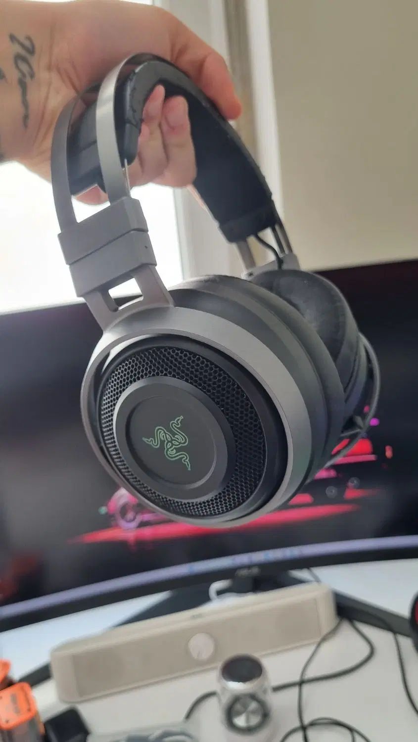هدست هدفون گیمینگ ریزر Razer nari ultimate بی سیم|قطعات و لوازم جانبی رایانه|تهران, استاد معین|دیوار