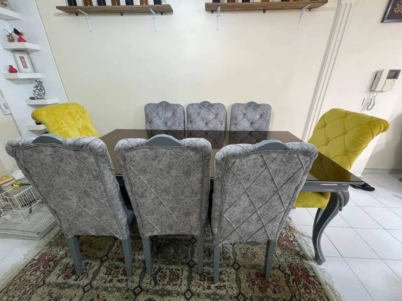 مبل 7 نفره به همراه ناهار خوری 8 نفره چوب راش|مبلمان خانگی و میز عسلی|تهران, سنائی|دیوار