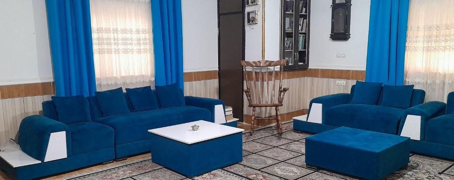 مبل ۸نفره پارچه تعویض شده.همراه تخت و ۲عدد پاف|مبلمان خانگی و میز عسلی|فاضل آباد, |دیوار