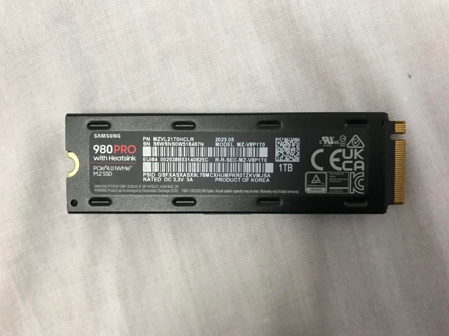 SSD 980 pro with Heatsink همراه با ۳ سال گارانتی|قطعات و لوازم جانبی رایانه|اصفهان, ملاصدرا|دیوار