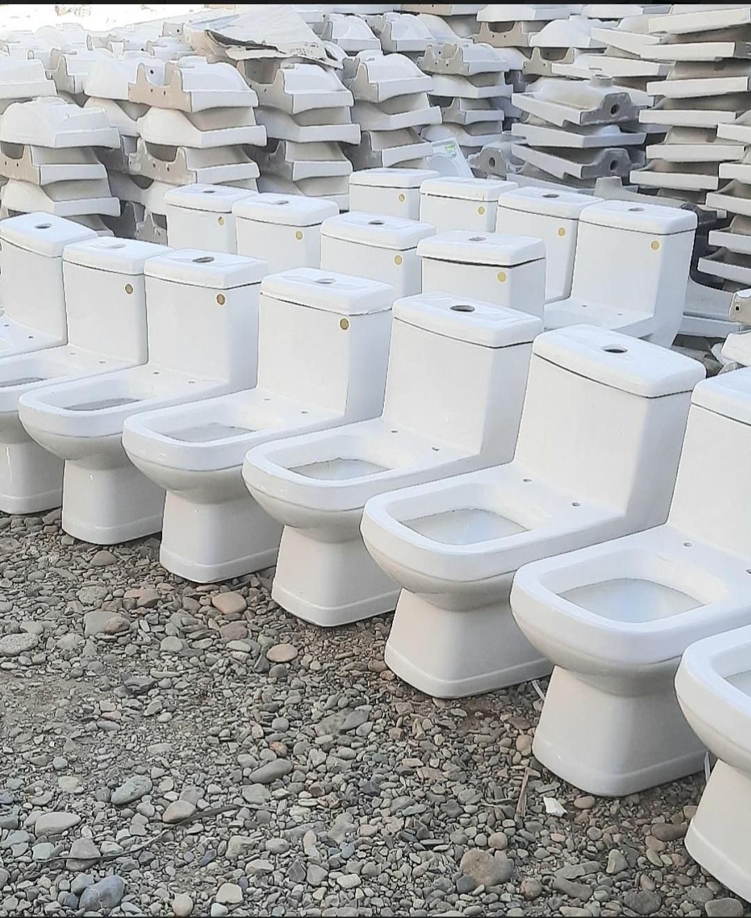 کاسه توالت فرنگی AZIN با لوازم sani|لوازم سرویس بهداشتی|کرج, کیانمهر|دیوار