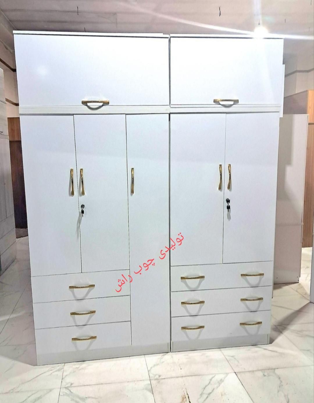 کمد چهارتیکه شش کشو۱۸۰ در ۲۳۰ کد 66|جاکفشی، کمد، دراور|همدان, |دیوار