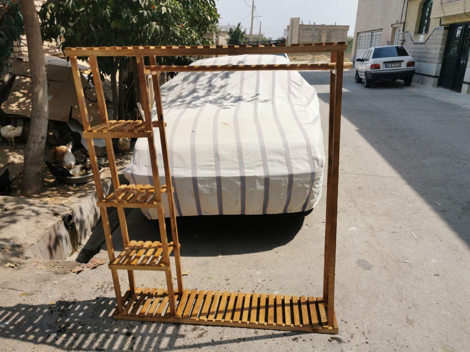 رگال لباس آویز دار چوبی|جاکفشی، کمد، دراور|شیراز, رازی|دیوار