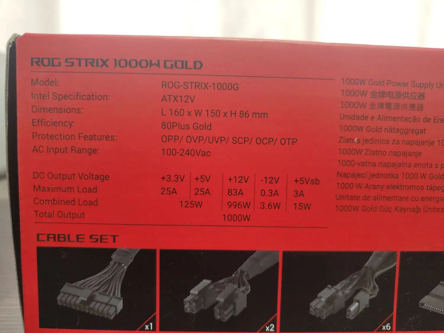پاور ۱۰۰۰ گلد ماژولار ایسوس ROG strix Asus gold|قطعات و لوازم جانبی رایانه|تهران, المهدی|دیوار