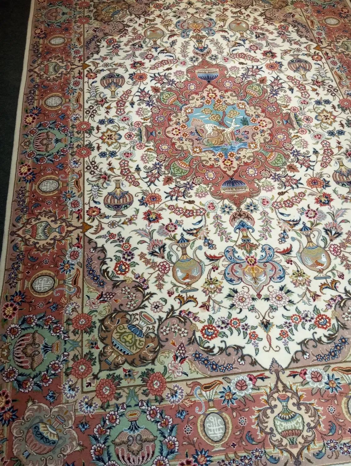 اعلائ ترین‌جفت ۶ متری گلفرنگ دستباف کاشمر|فرش|کاشمر, |دیوار