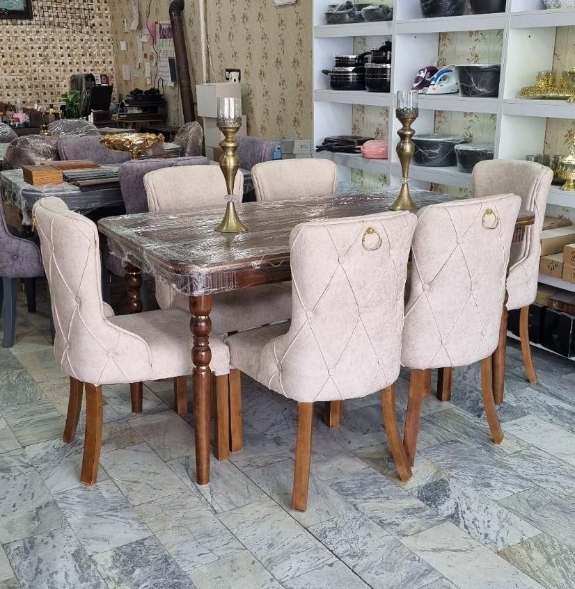 میز ناهار خوری ۶ نفره نهار خوری ۶ نفره چستر|میز و صندلی غذاخوری|کرمانشاه, |دیوار