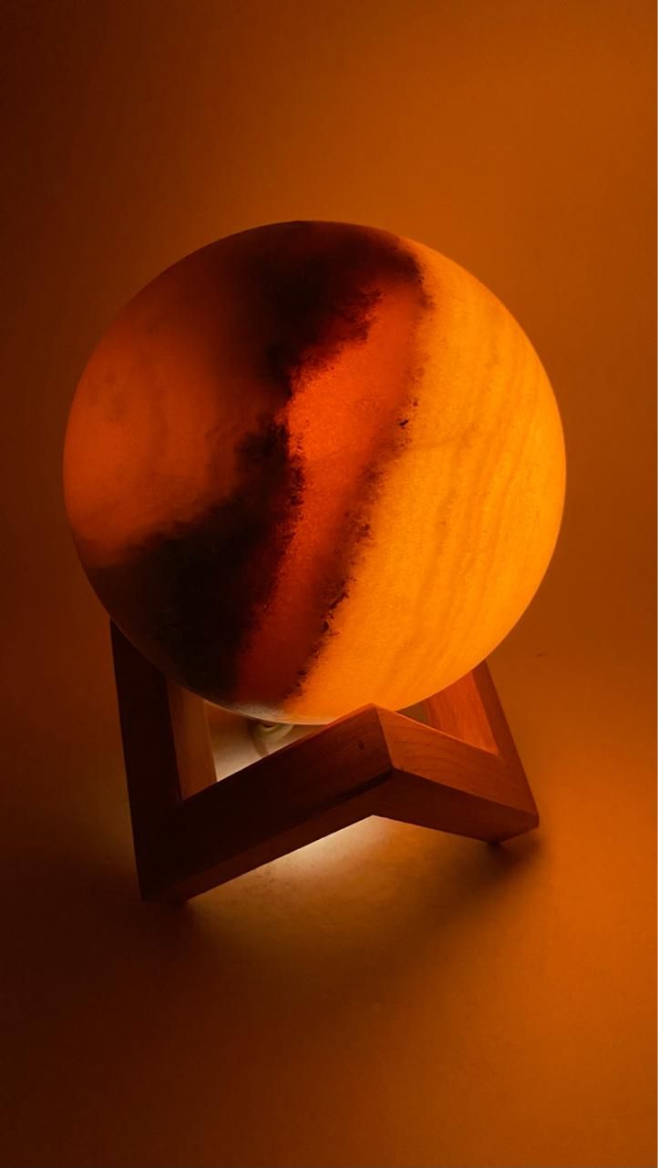 چراغ خواب (آباژور) سنگ نمک|چراغ خواب و آباژور|شیراز, کاراندیش|دیوار