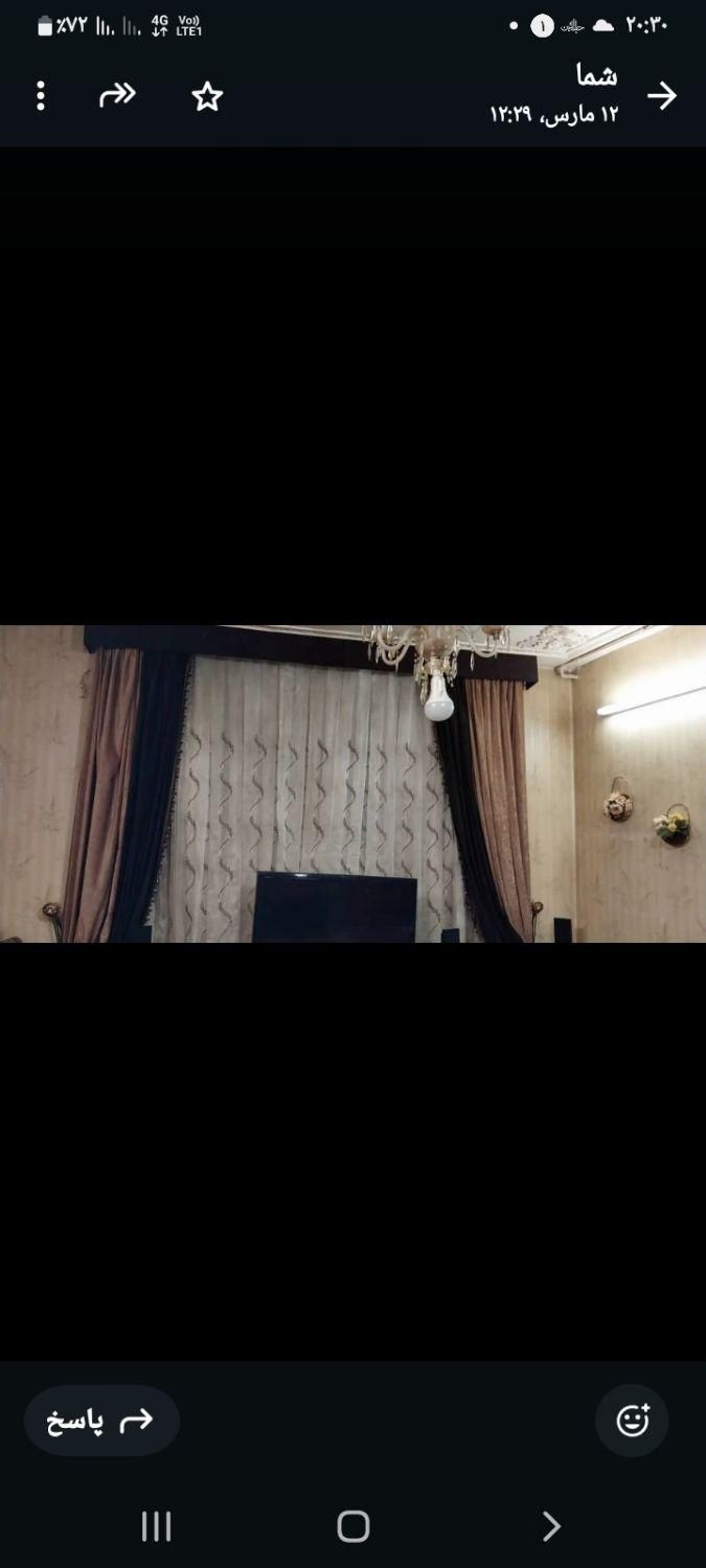 پرده حریر ترک با آستری والان مخمل در حدنو ۴میلیون|پرده، رانر، رومیزی|شیراز, جوادیه|دیوار