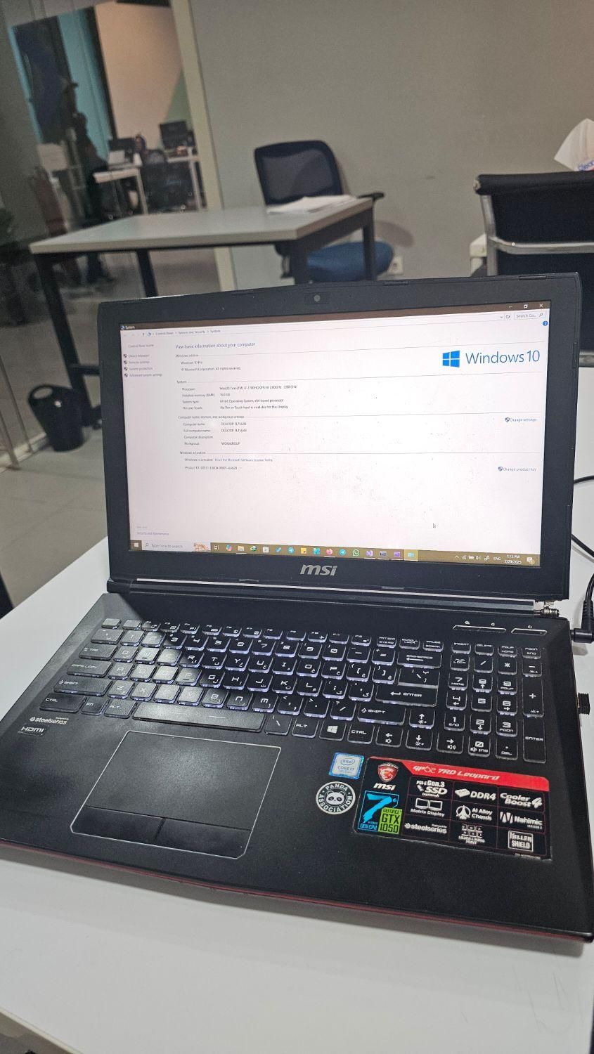 لپتاپ msi gp62 7rd|رایانه همراه|تهران, آرژانتین|دیوار