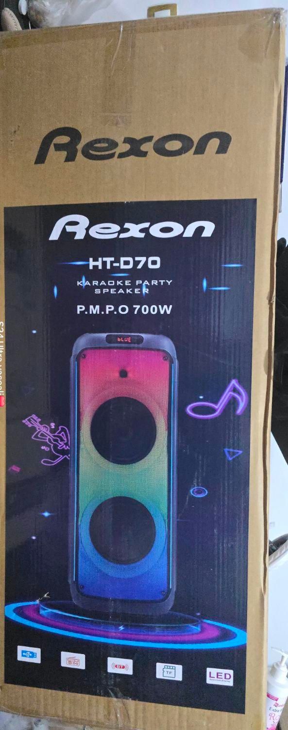 اسپیکر ایستاده شارژی رکسون مدل Rexon HT-D70|سیستم صوتی خانگی|داراب, |دیوار
