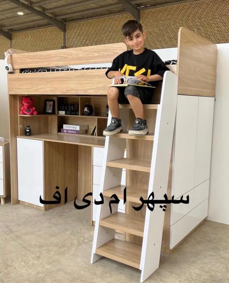 تخت خواب نوجوان دو عدد|تخت و سرویس خواب|تهران, پرستار|دیوار