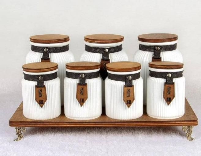 پاسماوری هفت پارچه درب چوبی|ظروف نگهدارنده، پلاستیکی، یکبارمصرف|کرمانشاه, |دیوار