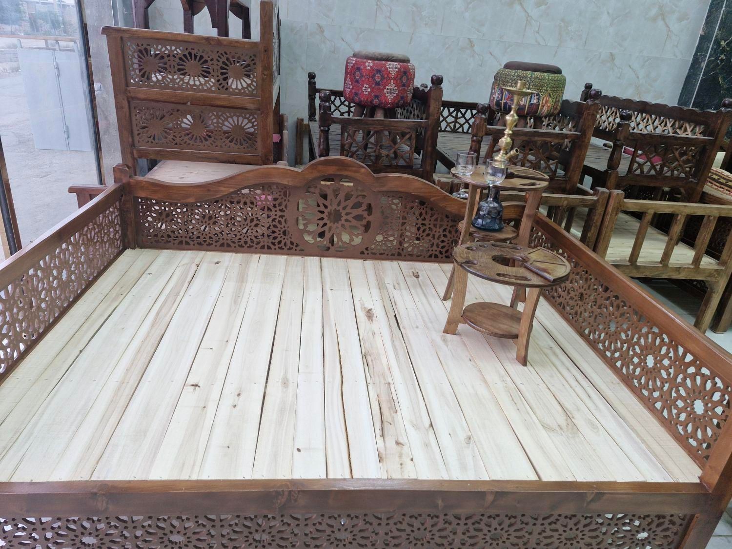 تخت سنتی ۲در۱۵۰ مخصوص رستوران|مبلمان خانگی و میز عسلی|اصفهان, حصه جنوبی|دیوار