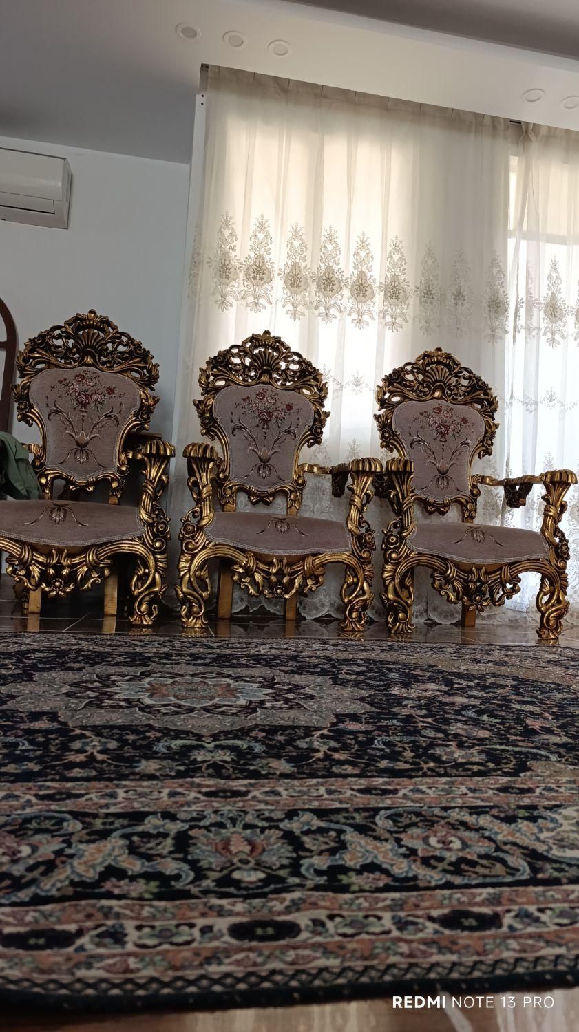 مبل سلطنتی ۹نفره پنجه شیری|مبلمان خانگی و میز عسلی|تاکستان, |دیوار