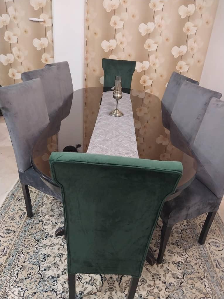 میز ناهار خوری ۸ نفره چوب گردو|میز و صندلی غذاخوری|تهران, سازمان آب|دیوار