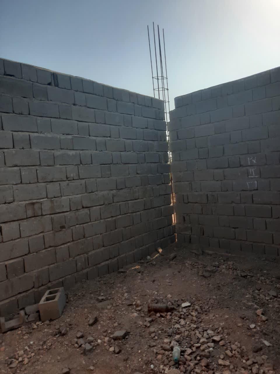 زمین نیمه ساخت طرح دو طبقه|فروش زمین و ملک کلنگی|هرمز, |دیوار