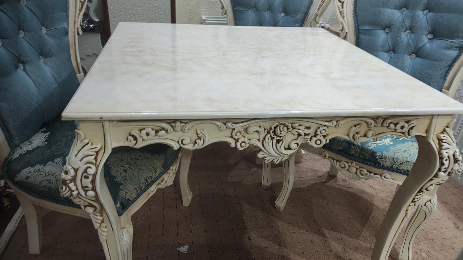 میز ناهار خوری ۴نفره|میز و صندلی غذاخوری|شاهینشهر, حاجی آباد|دیوار