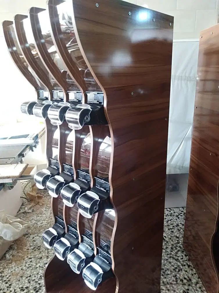 استند حبوبات مکانیزه قفسه مغازه آجیل خشکبار طبقاتی|فروشگاه و مغازه|کرج, اتحاد|دیوار