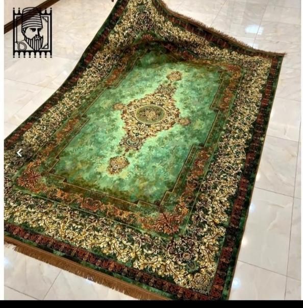 فرش کلکسیون لاکی و سبز۱۵۰۰شانه|فرش|شیراز, ریشمک|دیوار