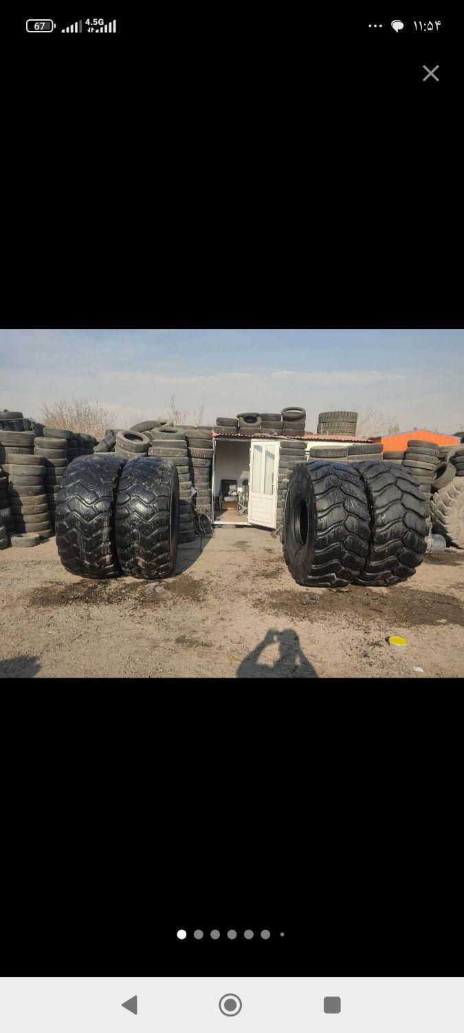 لاستیک دست دوم استوک لودر کامیون لیفتراک تراکتور|قطعات یدکی و لوازم جانبی|چهاردانگه (تهران), |دیوار