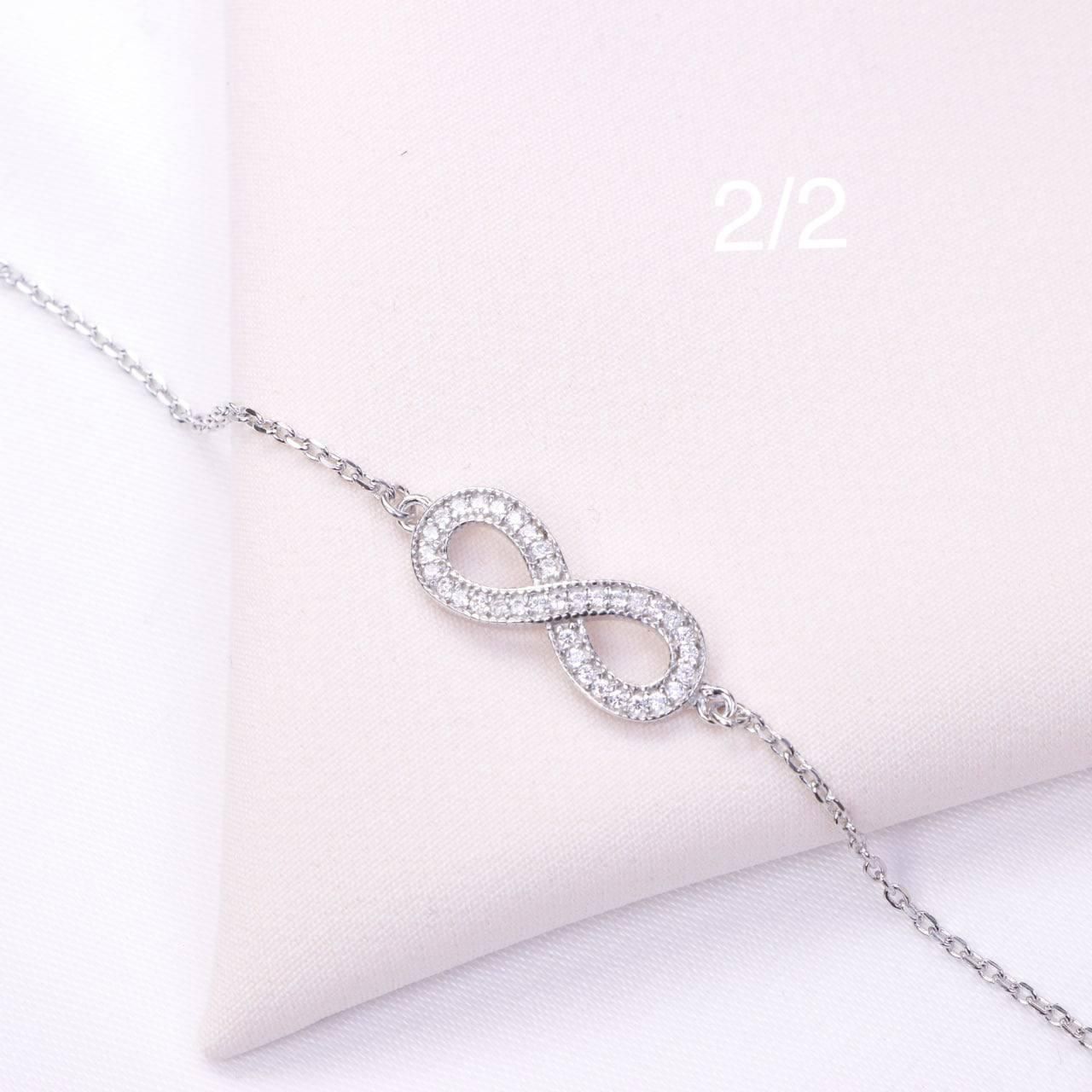 دستبند کادویی نقره بینهایت زنجیری کد81پک باکس کادو|بدلیجات|تبریز, |دیوار