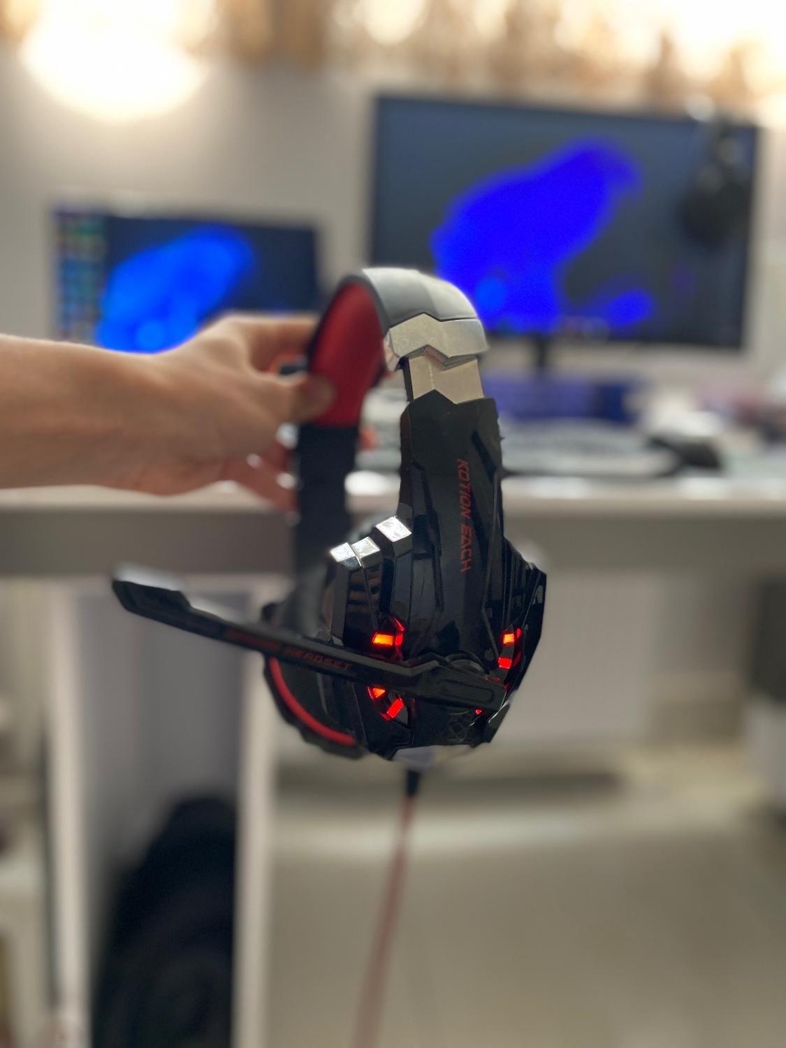 هدفون/هدست گیمینگ Kotion Each RGB با میکروفون|قطعات و لوازم جانبی رایانه|اصفهان, روشن‌دشت|دیوار