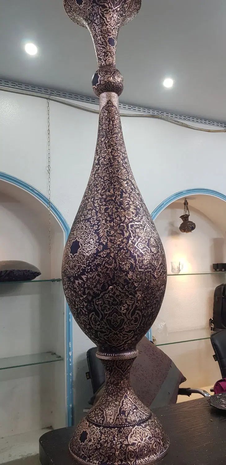 گلدان مسی صنایع دستی تزئینی  کادویی قیمت استثنایی|صنایع دستی و سایر لوازم تزئینی|اصفهان, نقش جهان|دیوار