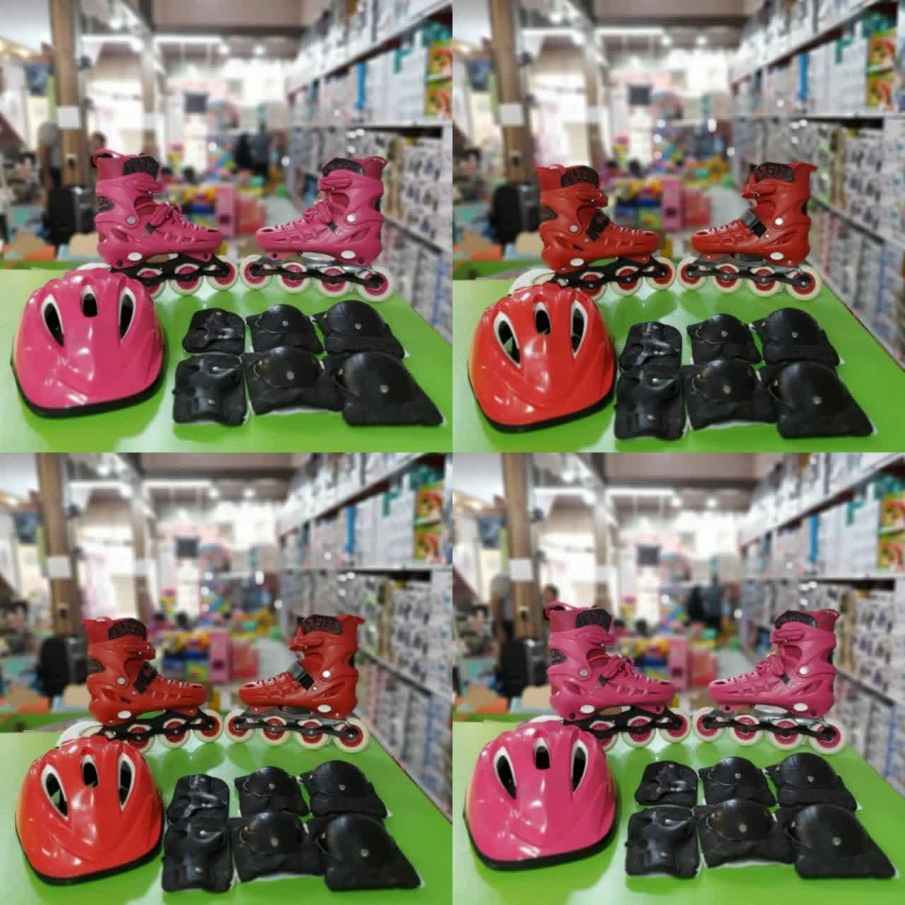 اسکیت آیکاس با لوازم ایمنی|دوچرخه، اسکیت، اسکوتر|کرج, شاهینویلا|دیوار