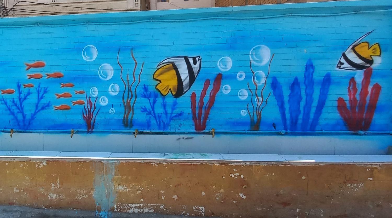 دیوار نویسی ، زیبا سازی شهری (نقاشی،طراحی)|خدمات پیشه و مهارت|گلستان (تهران), |دیوار