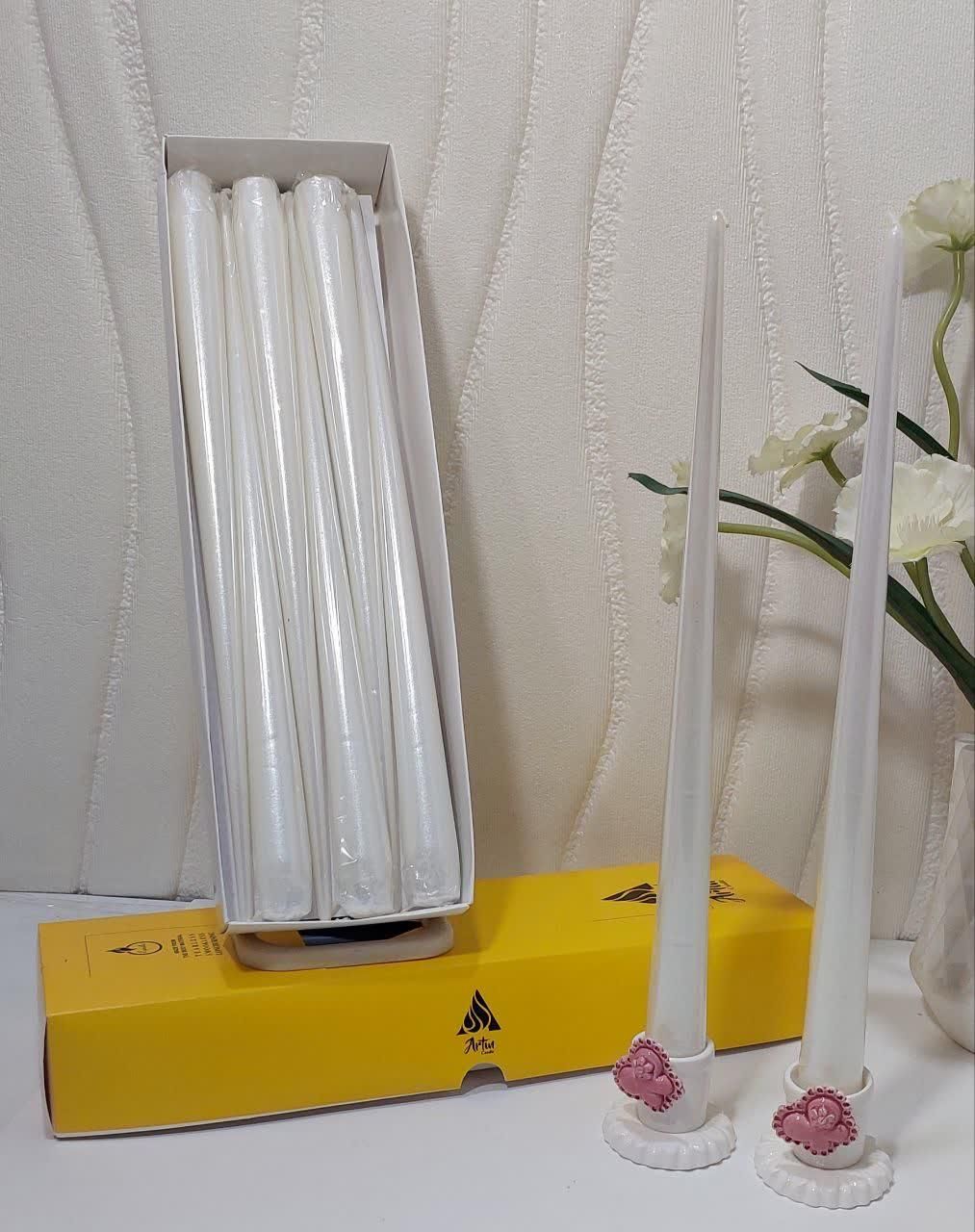 شمع قلمی نوک تیز متالیک ۳۵ سانت|صنایع دستی و سایر لوازم تزئینی|ری, شهید غیوری (ابن باویه)|دیوار