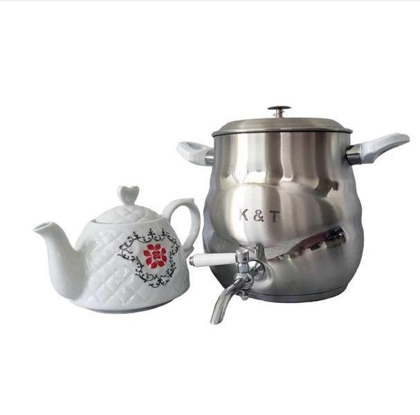 کتری قوری استیل کف چدن|قوری، کتری، قهوهساز دستی|اصفهان, احمدآباد|دیوار