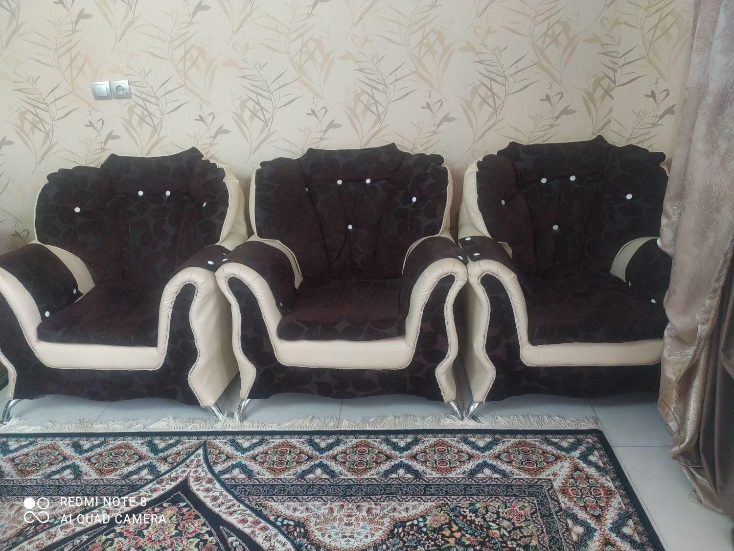 یک دست مبل 6نفر|مبلمان خانگی و میز عسلی|گلبهار, |دیوار