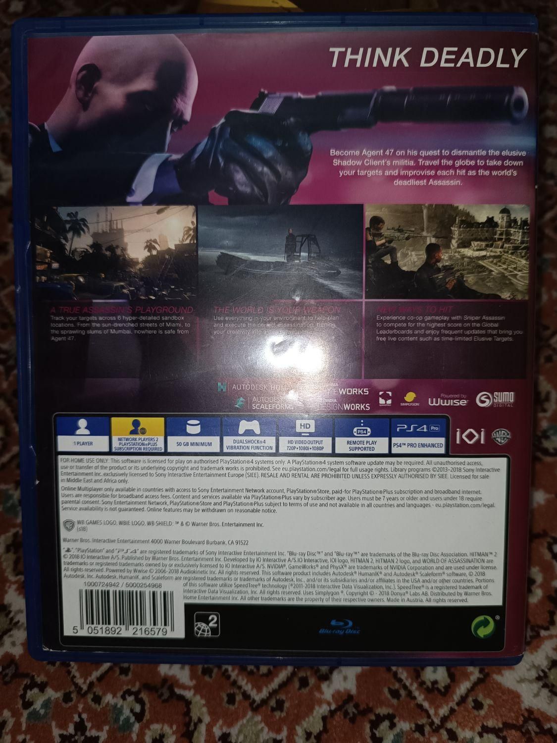 بازیHITMAN2.PS4|کنسول، بازی ویدئویی و آنلاین|تهران, حکیمیه|دیوار