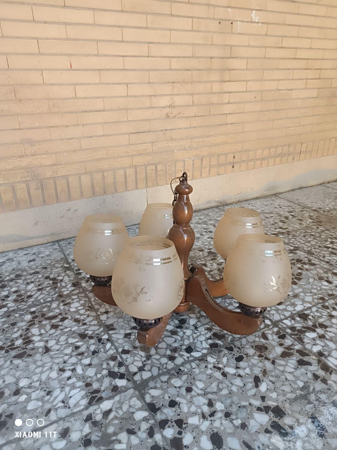 لوستر ۵شاخه|لوستر و چراغ آویز|شیراز, شهرک مخابرات|دیوار