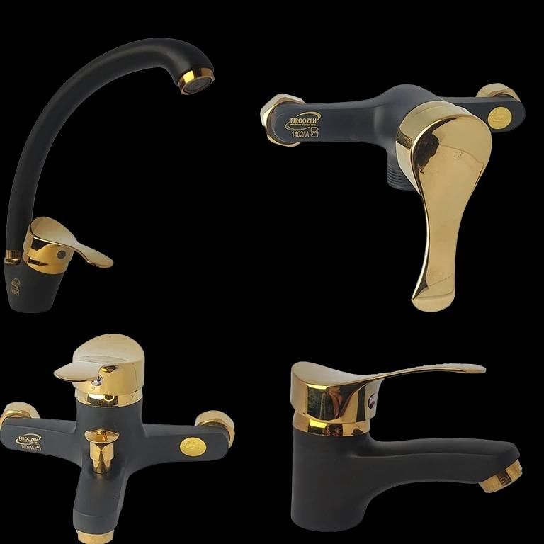 شیرآلات ۶مشکی طلا با علم یونورست مطابق عکس|مصالح و تجهیزات ساختمان|شیراز, بازار|دیوار