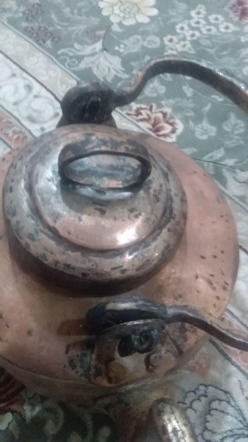 کتری وآفتابه دست ساز قدیمه قدیمی|کلکسیون اشیاء عتیقه|زنجان, |دیوار