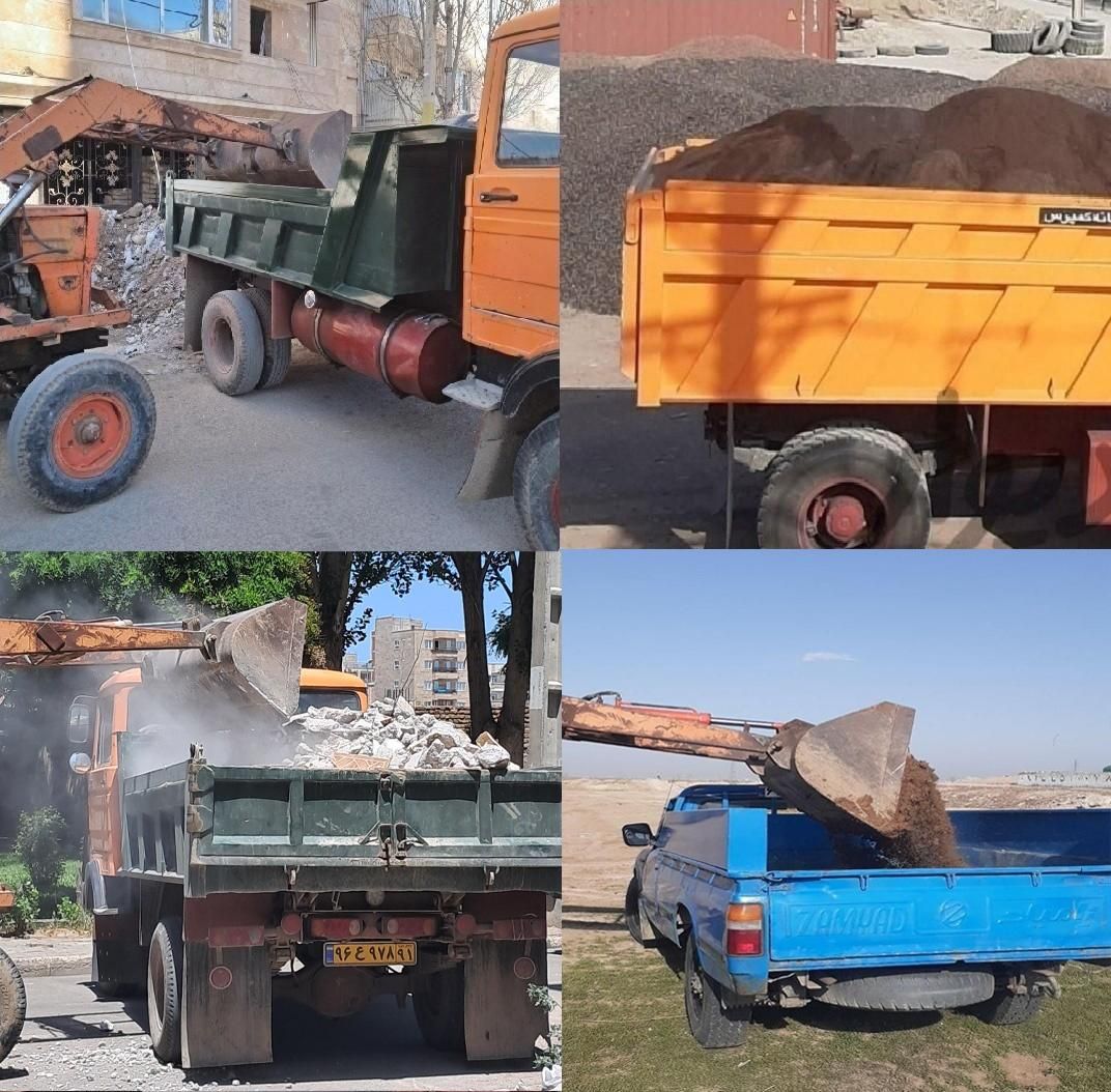 مصالح حمل نخاله ماسه شن پوکه آهک مخلوط خاک باغچه|خدمات حمل و نقل|اردبیل, |دیوار