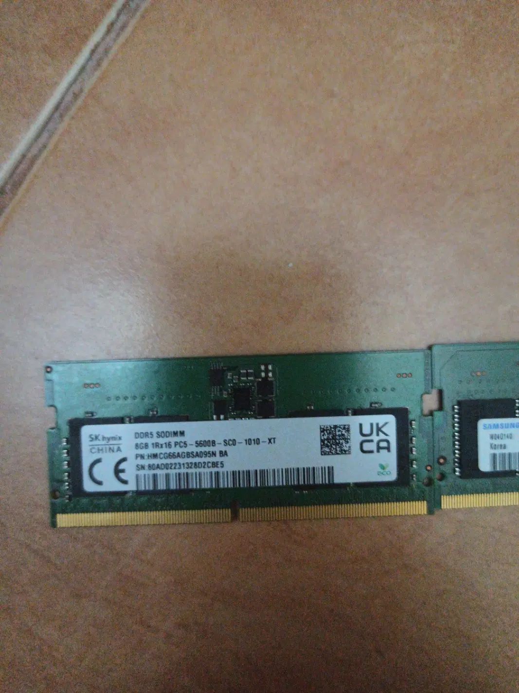 دو عدد رم لپ‌تاپی DDR5 هرکدام ۸ گیگابایت، ۵۶۰۰MHz|قطعات و لوازم جانبی رایانه|کرج, کوی مدرس|دیوار