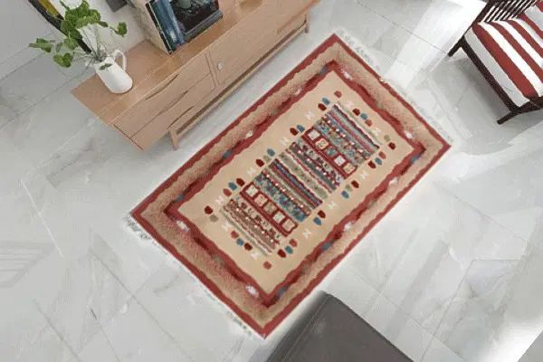 فرش گلیم چهارمتری در حد نو|گلیم، جاجیم، گبه|تهران, نیروی هوایی (پیروزی)|دیوار