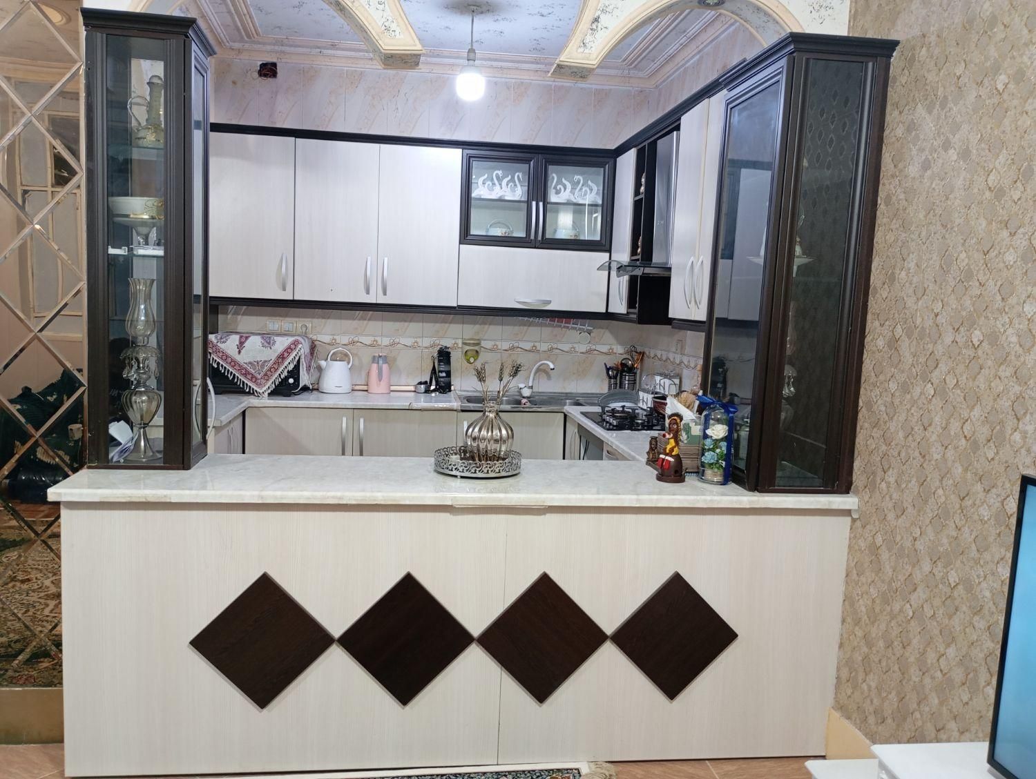 کابینت کامل آشپزخانه باهود، گازوسینک کاملاسالم|جاکفشی، کمد، دراور|امیدیه, |دیوار