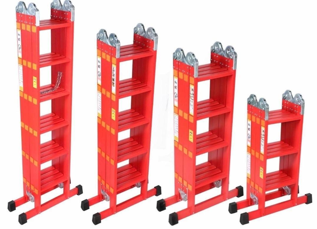 نردبان مفصلی دو تیکه چهار تیکه آلومینیومی|ابزارآلات|اراک, |دیوار