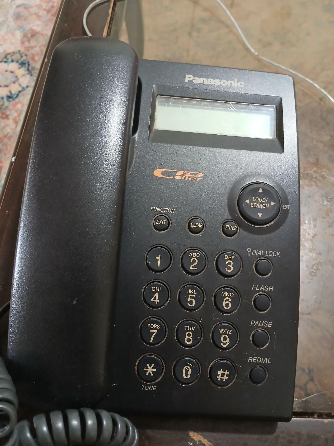 گوشی پاناسونیک اصل ذغالی رنگ|تلفن رومیزی|رشت, منظریه|دیوار