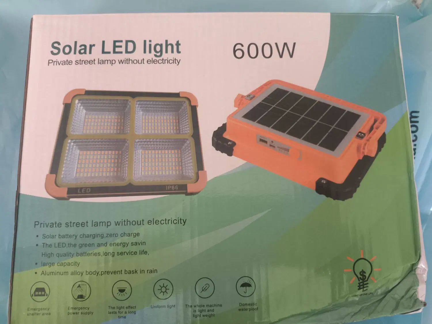 لامپ شارژی LED 600 وات|لامپ و چراغ|اصفهان, بهارستان|دیوار