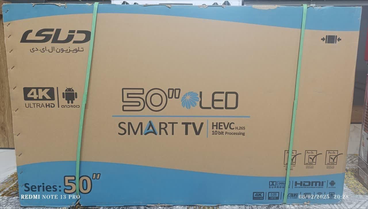 تلوزیون دنای ۵۰ اینچ هوشمند و اندروید دار 4K|تلویزیون و پروژکتور|اصفهان, دهنو|دیوار